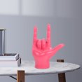 thumbnail image 1 of unbranded Estatua Decorativa De Dedo En Resina Rosa Con Para Hogar Y Oficina, 1 of 8