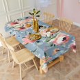 thumbnail image 4 of Pioneer Flower Floral Print Pattern Rectangle Tablecloth 60"x120",Waterproof Polyester Rectangle Table Cloth, Wipeable Spillproof Polyester Tablecloth for Dining, Camping, Indoor and Outdoor, 4 of 6