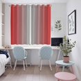 thumbnail image 5 of Red Grey Ombre Kitchen Curtains 72 Inch Length, Modern Gradient Abstract Art Grommet Top Bedroom Living Room Curtains, Light Filtering Cafe Curtain Drapes 2 Panels Set 104''x72'', 5 of 9