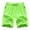 Green, variant on Men's Shorts Elastic Waistband With Pockets Under $10 Solid Color Polyester Shorts Outdoor Sports Versatile And Casual Five Quarter Pants