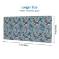 thumbnail image 3 of Pofeuu Underwater Animals and Flowers Print Desk Mat for Keyboard and Mouse，Computer Desk Matt for Desktop，Large Mouse Pad for Desk，Desk Pads on Top of Desks 12x31.5in, 3 of 8