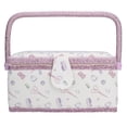 thumbnail image 3 of Sewing Basket, Premium Material Classic Design Sewing Organizer Wide Application Portable Durable  For Sewing For Outdoor For Home, 3 of 8