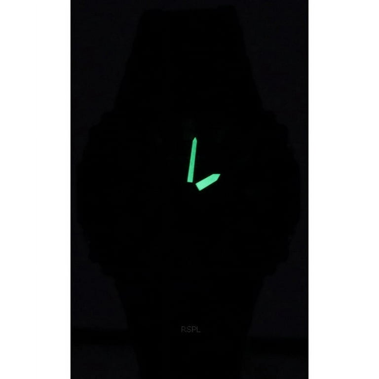 Strap Quartz GA-2100RC-1A 200M Dial Casio Watch G-Shock Digital Resin Men\'s Analog Black