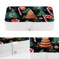thumbnail image 4 of Christmas PU Leather Jewelry Box Display Case with Removable Compartment and Bracelet Holder - Portable Storage Container, 4 of 6