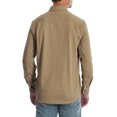 thumbnail image 3 of Wrangler Men's and Big & Tall Long Sleeve Stretch Twill Shirt, up to Size 3XLT, 3 of 3
