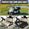 thumbnail image 4 of Yuyamidu Christmas Golf Cart Seat Covers with Front Pockets, Cute Snowman Golf Cart Seat Towel Blanket, Accessories Universal Fit Club Car and More 2 Person Seats Golf Carts, 4 of 7