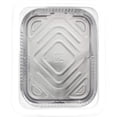 thumbnail image 2 of Fancy Panz 2-in-1 Dress Up & Protect Your Foil Pan, Made in USA, Fits 2 size of foil pans. Foil Pan & Serving Spoon Included. Hot or Cold Food. Stackable for easy travel. BPA free White, 2 of 9