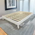 thumbnail image 3 of TMS Match Full Size Transitional Platform Bed, Solid Pine Wood, White Finish, 3 of 7