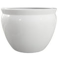 thumbnail image 6 of Red Lantern 16" White Porcelain Fishbowl Planter, 6 of 6