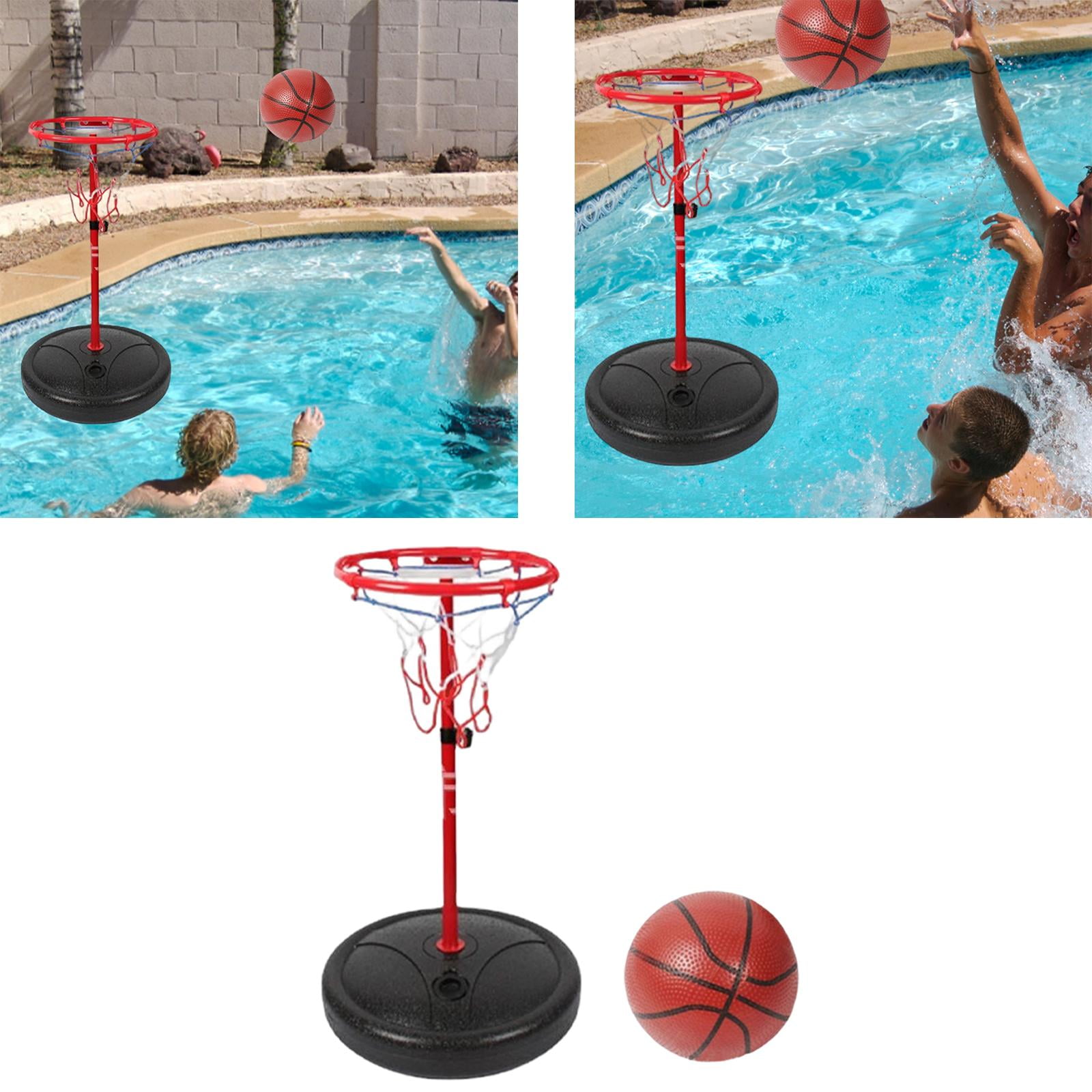 Panier De Basket Flottant 61cm - Set Piscine Avec Ballon Et Anneaux, Jeu Gonflable