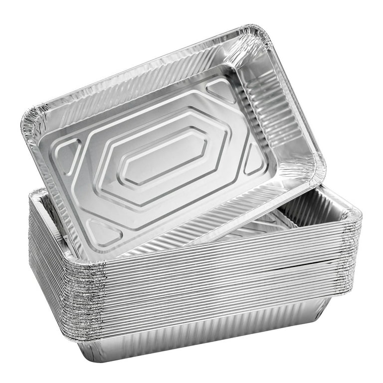 Juvale 15 Pack Aluminum Foil Pans 21 x 13, Full Size Trays for Steam Table,  Food, Grills, Baking, BBQ