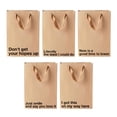 thumbnail image 1 of ERK 1Pcs Funny 28x20cm Size Dont Get Your Up Reusable Brown Kraft Paper Word For Adult Holiday And White Elephant Exchanges, 1 of 5