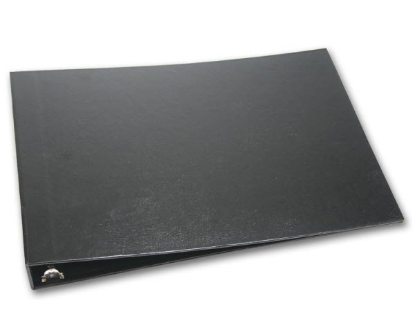 Black *NEW 7-Ring 3-on-a-Page Business Check Book Binder