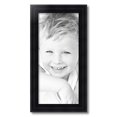 thumbnail image 2 of ArtToFrames 10" x 22" Satin Black Reverse Step Picture Frame, 10x22 inch Black Wood Poster Frame (WOM-1419), 2 of 8