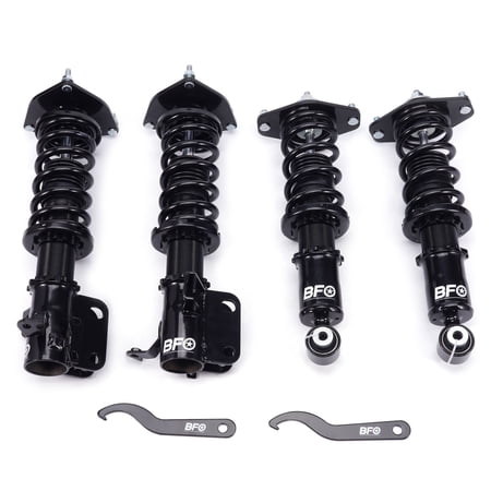 BFO Full Lowering Coilover Suspension Kit for Subaru BRZ Scion FR-S Toyota 86 2012-2020 Adjustable Twin-Tube Shock Absorber with 55CrSi Steel Springs SKU 07370586