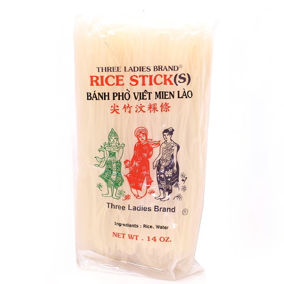 Vinh Sanh Trading Three Ladies  Rice Stick, 14 oz