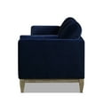thumbnail image 4 of Jennifer Taylor Home Knox 84" Modern Farmhouse Performance Velvet Living Room Sofa Couch in Dark Navy Blue, 4 of 9