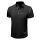 thumbnail image 1 of pstuiky Camisa de manga corta para hombre, Camiseta de manga corta para hombre, estilo informal, lisa, con cuello vuelto, botones y blusa camisas casuales para hombre xl, 1 of 5