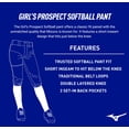 thumbnail image 4 of Pantalón de Softball Mizuno Prospect para Niña, Blanco, Talla L, 4 of 4