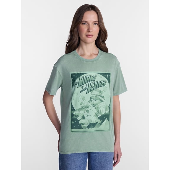 Care Bears Women’s Mineral Wash Halloween Graphic Tee, Sizes XXS-XXL