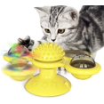 thumbnail image 2 of Spinning Pinwheel Teasing Scratchlin Ticklin Juguete interactivo para gatos Rojo Verde, 2 of 5
