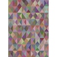 thumbnail image 1 of Ahgly Company Indoor Rectangle Patterned Maroon Purple Abstract Area Rugs, 5' x 7', 1 of 6