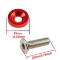 thumbnail image 4 of 10pcs/set JDM Style Washer Nut License Plate Bolts Fender Flare Stickers M6x20  Auto Car Styling Tuning Modification, 4 of 7