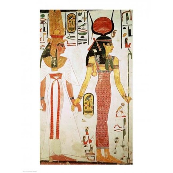 Posterazzi BALXIR158668LARGE Isis & Nefertari From The Tomb of Nefertari Poster Print - 24 x 36 in. - Large