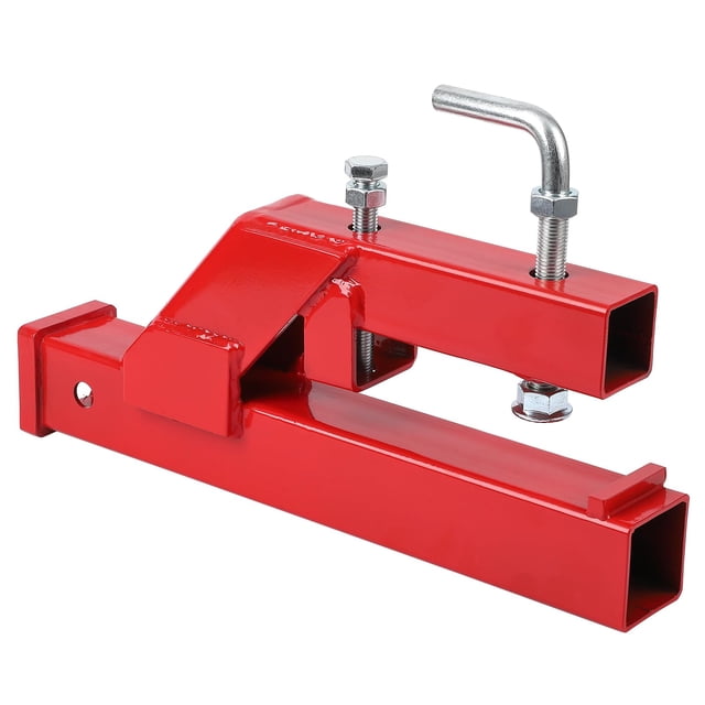 2" Clamp on Trailer Hitch Receiver for Tractor Bucket Ball Mount Adapter Compatible with Deere