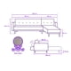 thumbnail image 3 of Sala Modular Sofá Cama Sofantastico Gris Claro Reversible, 3 of 8