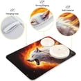 thumbnail image 4 of Wolf Fire Print Dish Drying Mat for Kitchen Counter, Ultra Absorbent Reversible Microfiber Dishes Drying Rack Pad Heat-resistant Mats 16x18in, 4 of 7