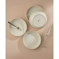 thumbnail image 5 of JoyJolt Mesa 4pc Stoneware Pasta Bowl set, 40oz - Linen, 5 of 8