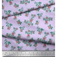 thumbnail image 2 of Soimoi Tissu en Coton Canard Feuilles & Roses Imprimé Floral Tissu de Couture Yard 56 Pouces de Large, 2 of 3