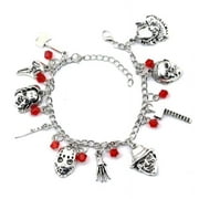 SHAPERME Horror Movie Charm-Bracelet Gift Chuckie Pennywise Ghostface Halloween Creepy B5Y1