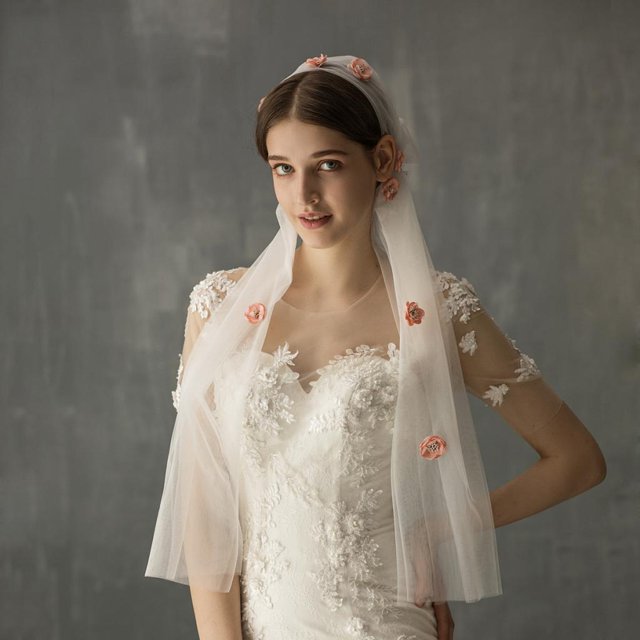 Diadema nupcial Yotijar Banda para El Cabello Diadema Mujeres boda Accesorio para El Cabello Velo nupcial del pelo de la boda