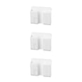 thumbnail image 4 of Organizador de almacenamiento Matsuzay de teléfono estante de pared adhesivo plástico Blanco, 4 of 6