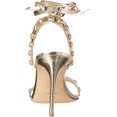 thumbnail image 3 of NINE WEST Womens Istelle3 Heeled Sandal 6.5 Gold, 3 of 7