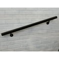 thumbnail image 2 of Aluminum Handrail Direct AHR Aluminum Wall Handrail w/ Mounts (9' Length,Oiled Bronze) USA Made, 2 of 5