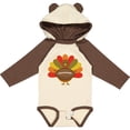 thumbnail image 3 of Inktastic Thanksgiving Day Turkey Football Fan Boys or Girls Long Sleeve Baby Bodysuit, 3 of 5