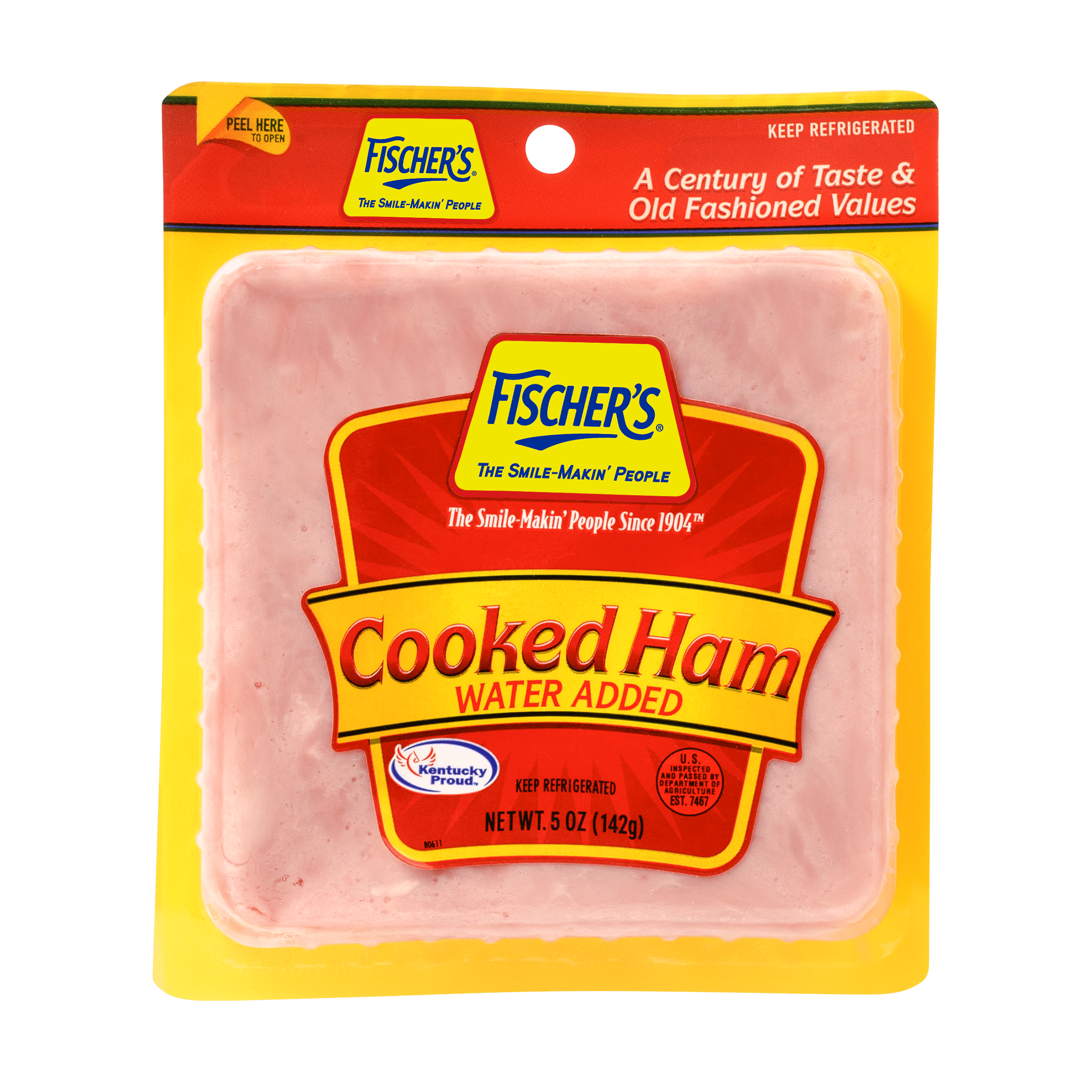 Fischer's Cooked Ham, Sliced Lunch Meat, Pork, 5 oz