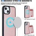thumbnail image 2 of Magnetic Wallet Case for iPhone 14 Pro Max -Compatible with Magsafe-with Detachable Card Holder for Phone case Kickstand,Shockproof and Durable Phone Cover for iPhone 14 Pro Max(Pink), 2 of 16