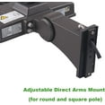 thumbnail image 3 of LED Flying Direct LED Shoebox Parking Lot Light Street Light Mounting Bracket - Direct Arm Mount Accessory for Aluminum Pole, 3 of 5