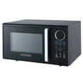 thumbnail image 3 of Black Modern Stainless Steel Finish .9cu ft 900-Watt Microwave Oven With Multi-Stage Cooking, 3 of 5