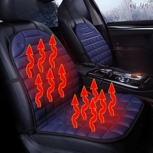 Cojín de asiento individual para coche con calefacción cuadrada, cojín para las cuatro estaciones, cojín para asiento de oficina de invierno, suministros para interiores