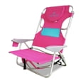 thumbnail image 1 of Ostrich Ladies Comfort Backpacker, Outdoor Beach & Pool Chair with Backpack Straps, Pink, 1 of 12