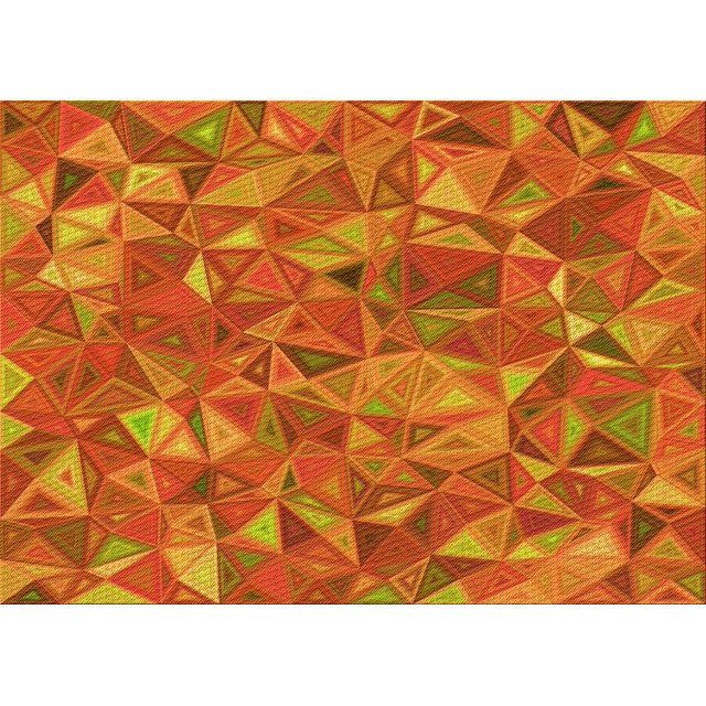 Ahgly Company Tapis d'Intérieur Lavables en Machine Rectangle Transitionnel Néon Rouge, 4' x 6'