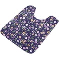 thumbnail image 5 of Coolnut Bohemian Flowers Purple Bathroom Rug Rectangular Bath Mat Non Slip Bath Rugs Absorbent Shaggy Bathmats for Sink Shower 16" x 24" Home Decor, 5 of 7