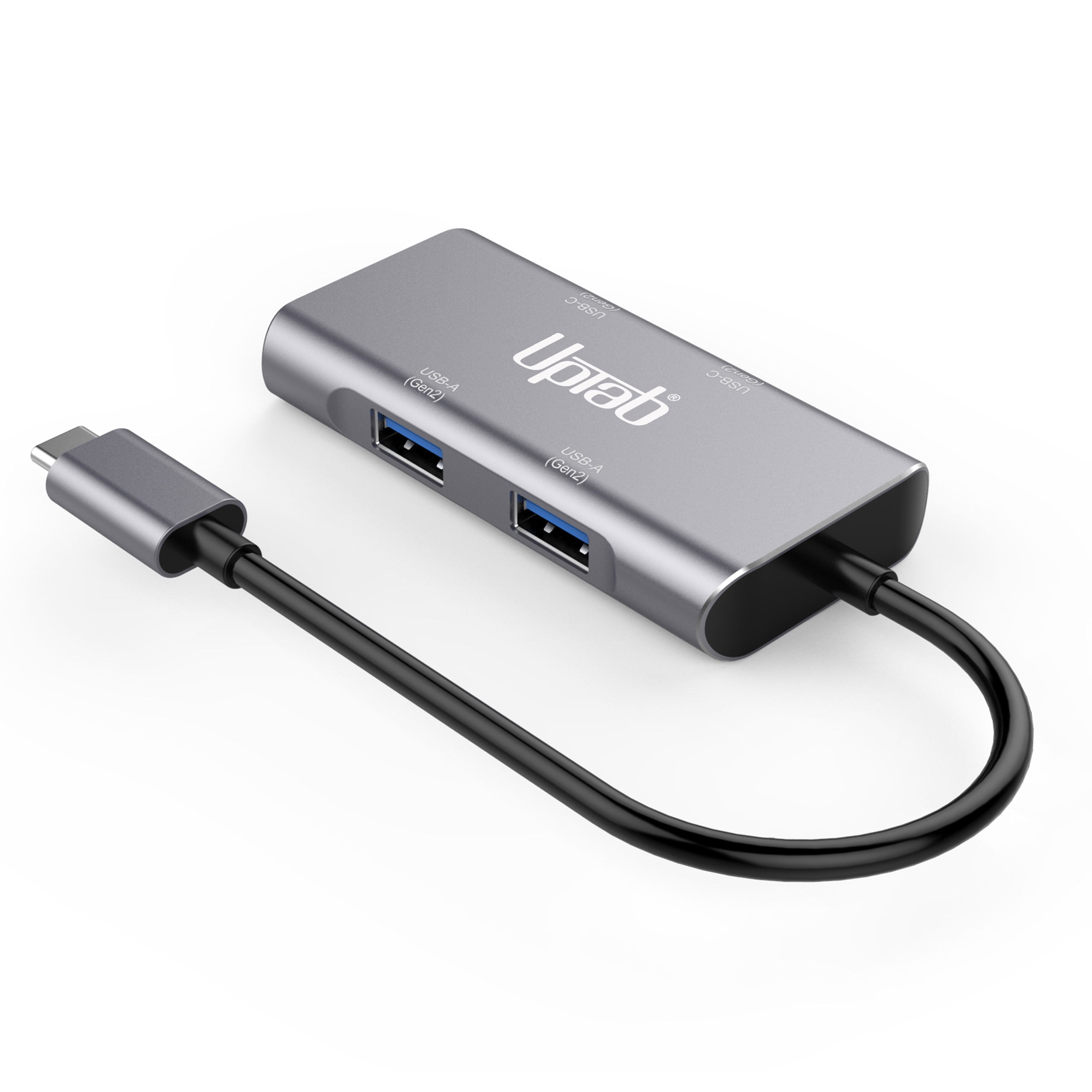 UPTab 4-Port USB-C Hub (10Gbps) with Dual USB-C and Dual USB-A Ports