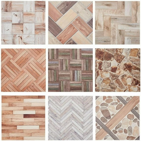 18 Sheets 9 Styles Dollhouse Wallpapers Self Adhesive Dollhouse Wallpaper Flooring PVC Waterproof Mini Stickers Mini Dollhouse Accessories for DIY Crafting House Models