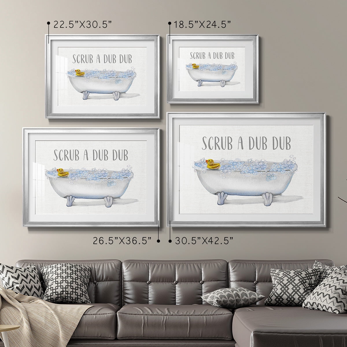 Scrub A Dub Premium Framed Print - Ready to Hang